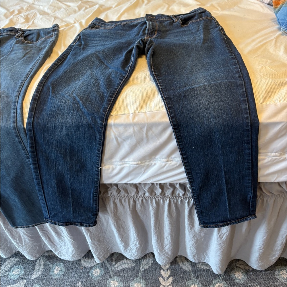 Old Navy Women's Skinny Jeans - Dark Blue